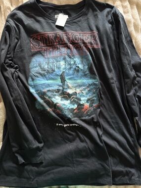 Stranger things long-Sleeve Tee 2XL